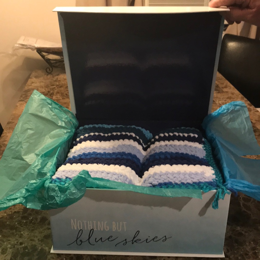 Aurora’s snuggle puff baby/infant blanket
